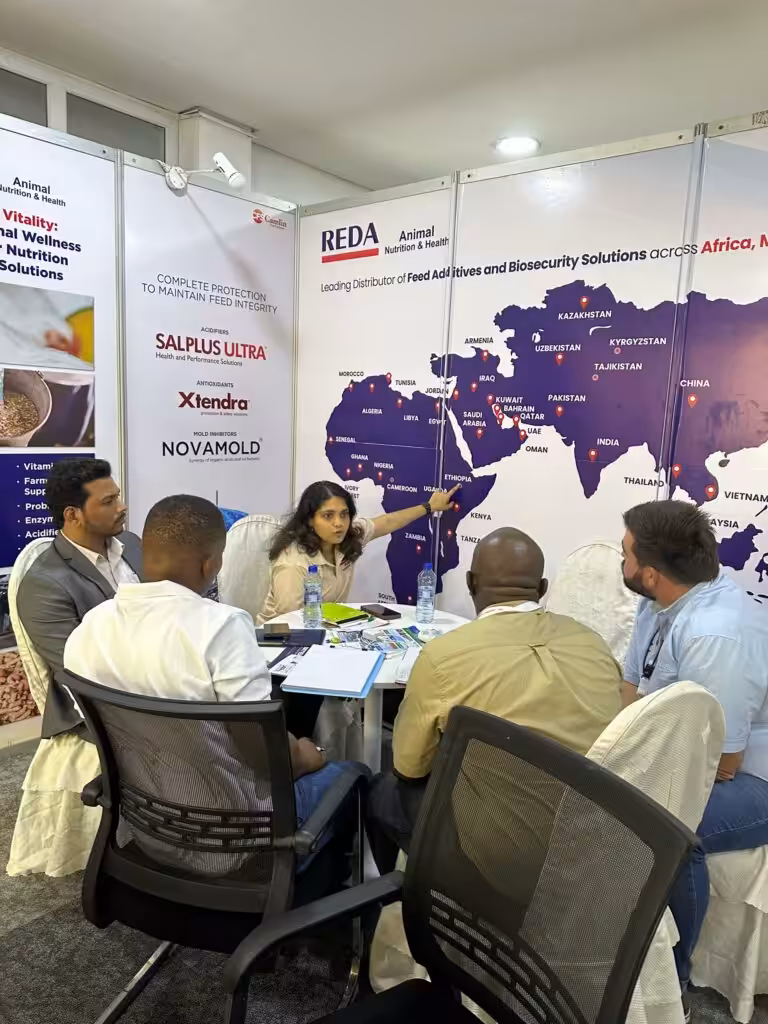 REDA ANH representatives in discussion with visitors at Tanzania Poultry Show 2026