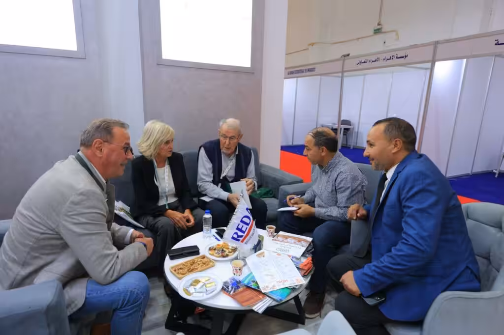 REDA ANH representatives and visitors meeting around a table at AGRENA 2026